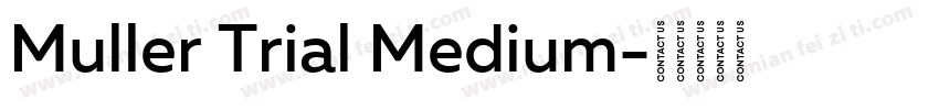 Muller Trial Medium字体转换